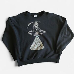 AJJ Black crewneck sweatshirt